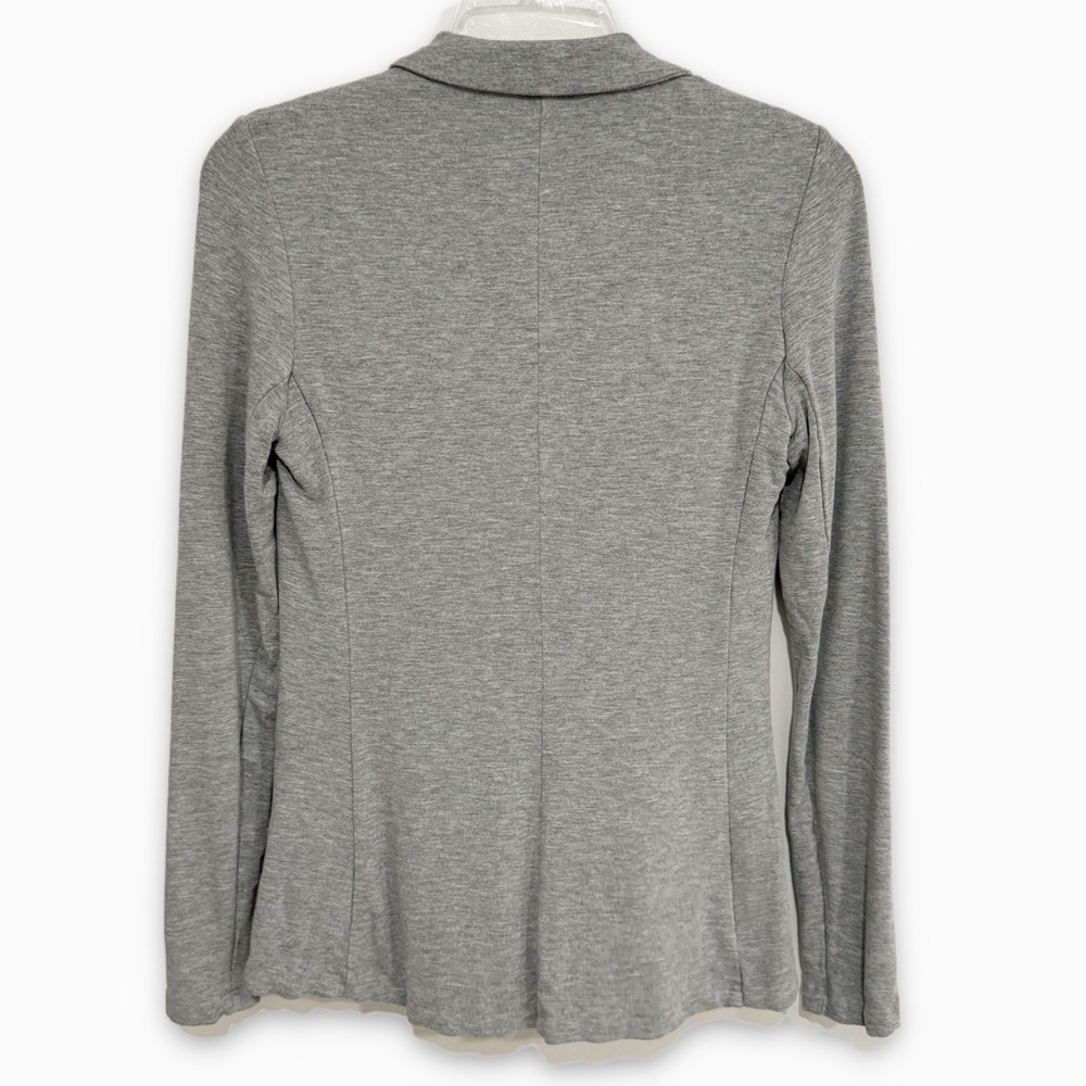 Magaschoni | Ponte Knit Blazer Stretch Heather Gray Size XS - Picture 3 of 6